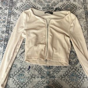 long sleeve crop top